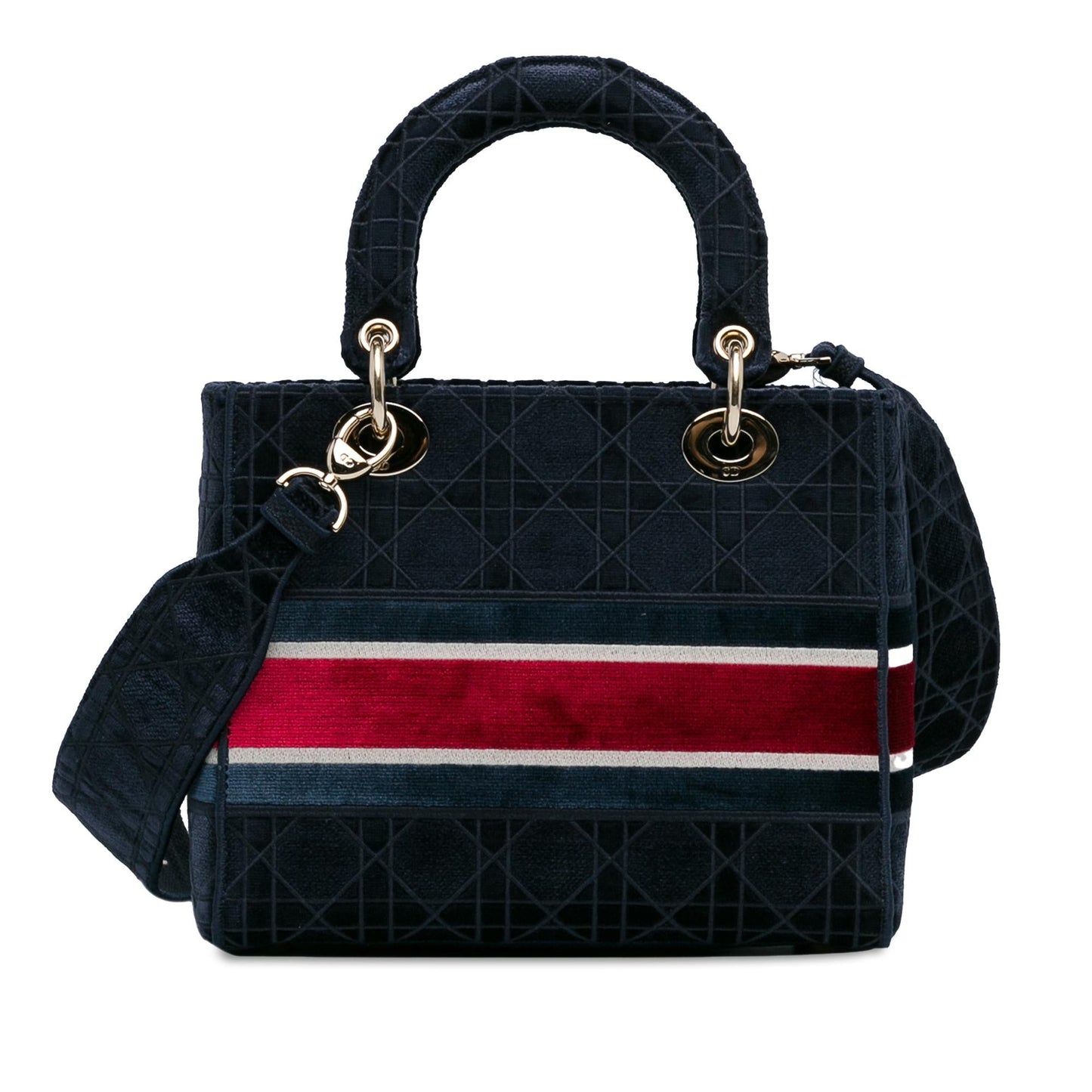 Dior Medium Velvet Cannage Lady D-Lite (SHG-ysoyN0)