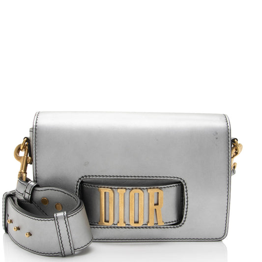 Dior Metallic Grained Calfskin Dio(R)evolution Flap Bag (SHF-d0R0IT)