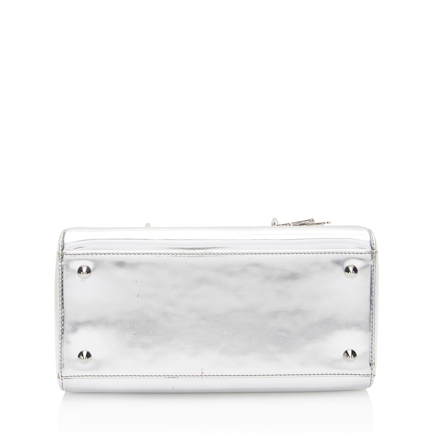 Dior Metallic Patent Leather Lady Dior Medium Tote (SHF-0TCN2U)