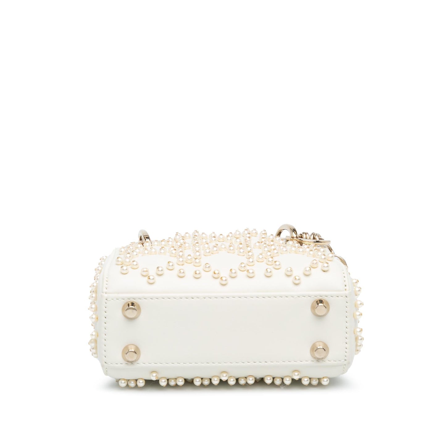 Dior Micro Lambskin Cannage Pearl Lady Dior (SHG-Y2mIaH)