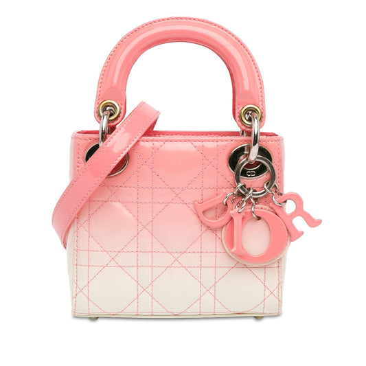 Dior Micro Ombre Patent Cannage Lady Dior (SHG-9xIs5t)