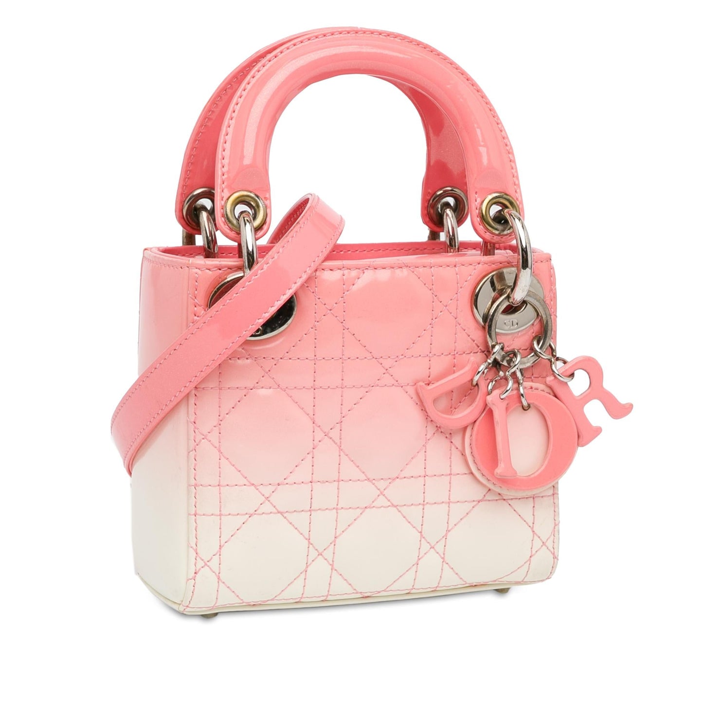 Dior Micro Ombre Patent Cannage Lady Dior (SHG-9xIs5t)