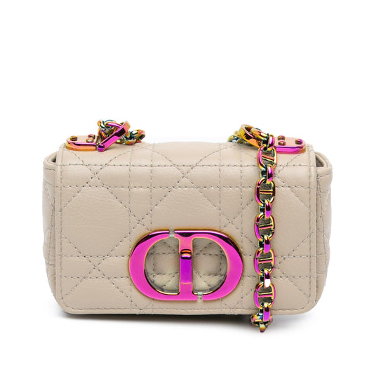Dior Micro Supple Calfskin Cannage Caro Bag (SHG-rVRm2V)
