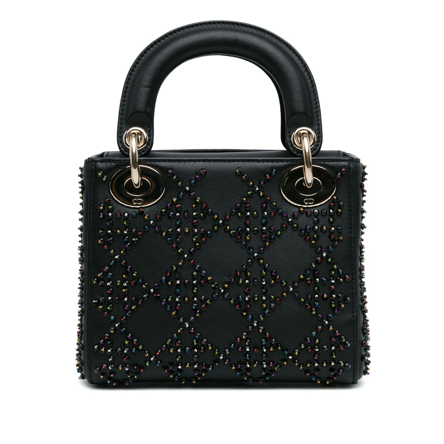 Dior Mini Beaded Lambskin Cannage Lady Dior (SHG-T5wYHY)