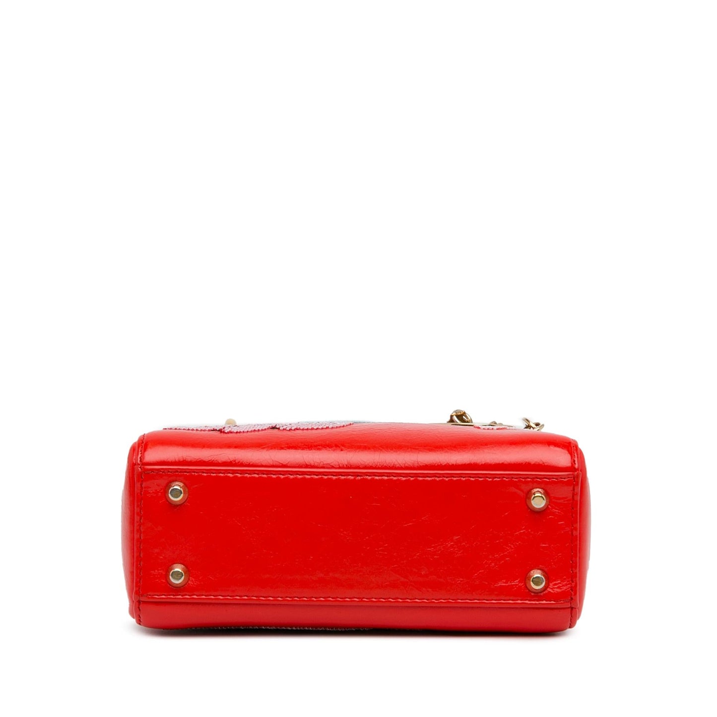 Dior Mini Calfskin Sequin Embellished Lady Dior (SHG-eeUpWh)
