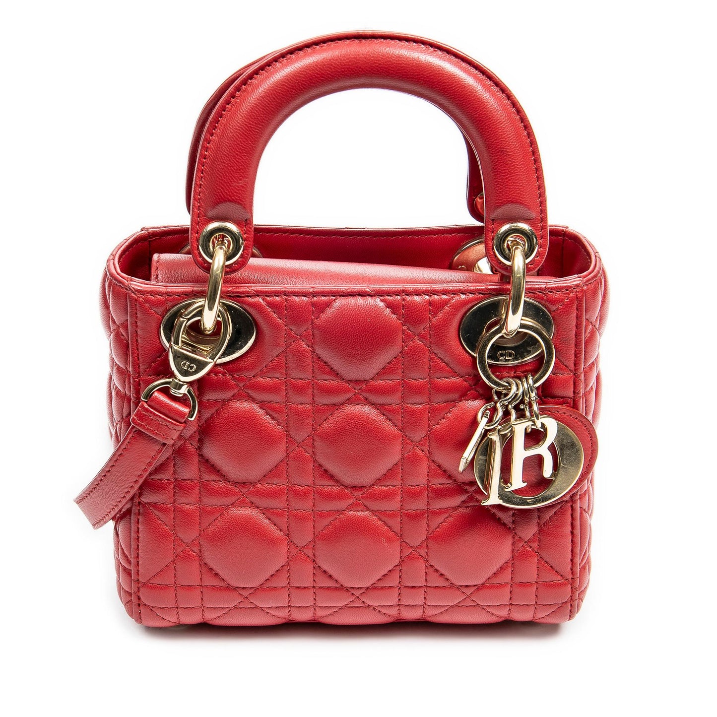 Dior Mini Cannage Lambskin Lady Dior (SHG-prKoEh)