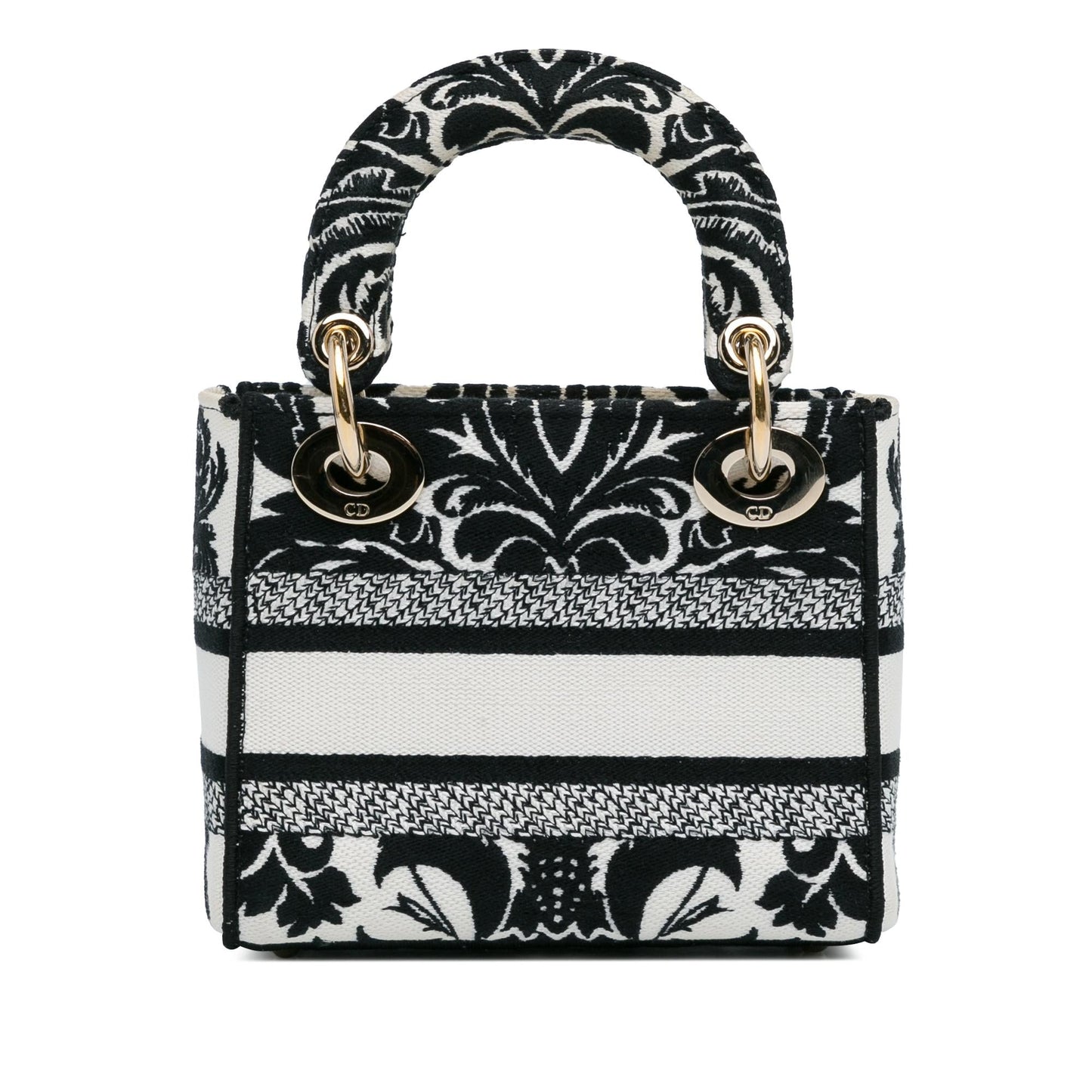 Dior Mini Embroidered Canvas Lady D-Lite (SHG-rfOZmE)