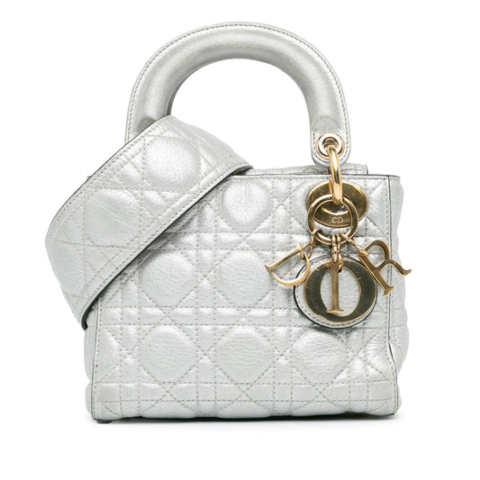 Dior Mini Lambskin Cannage Lady Dior (SHG-VMnf5t)