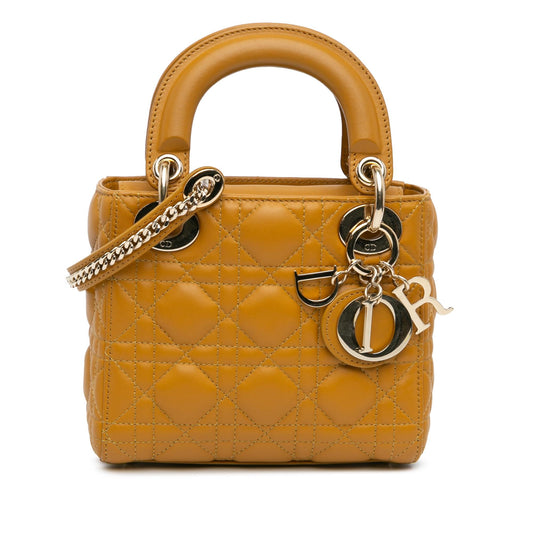 Dior Mini Lambskin Cannage Lady Dior (SHG-qxHh8g)
