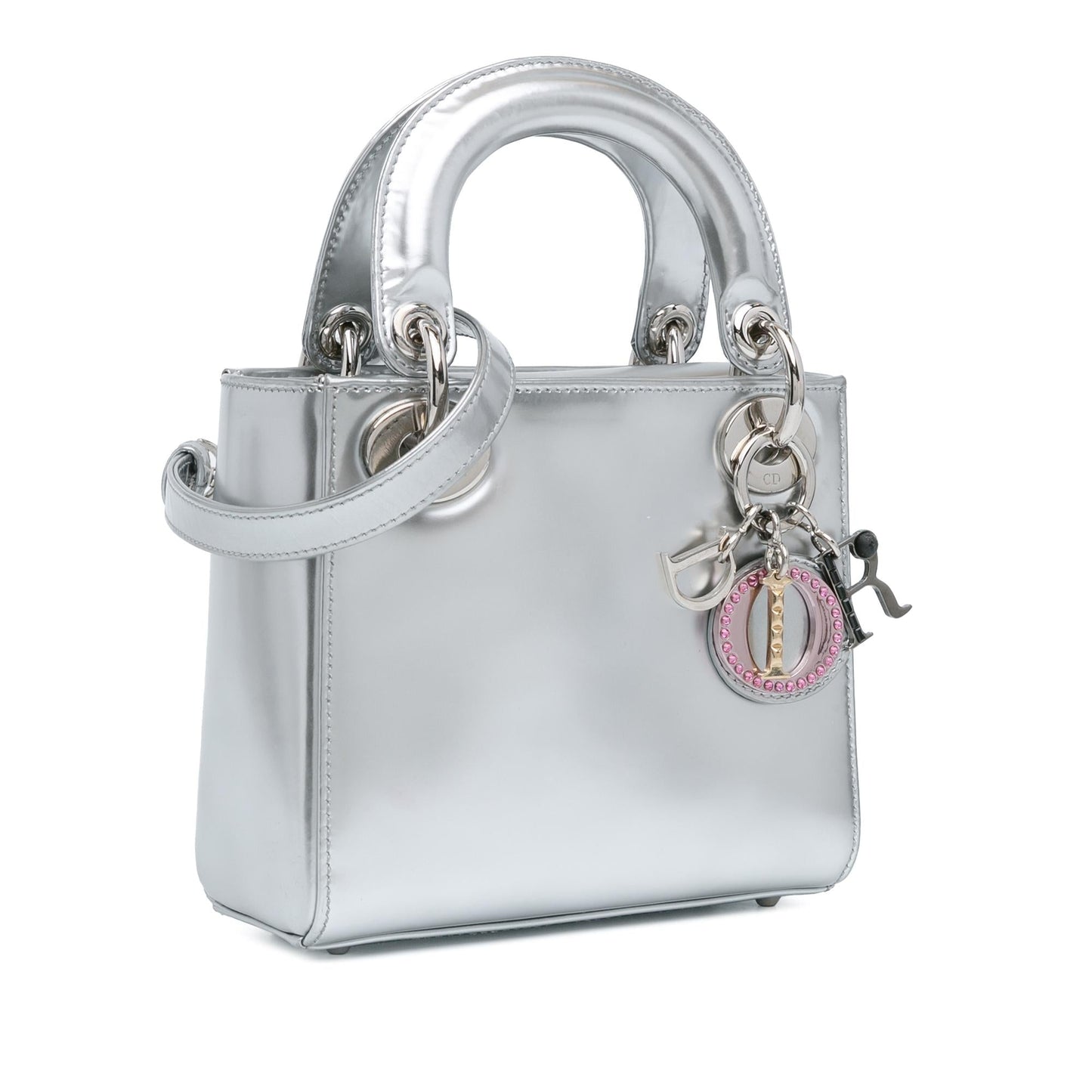 Dior Mini Metallic Patent Lady Dior (SHG-bP2oY2)