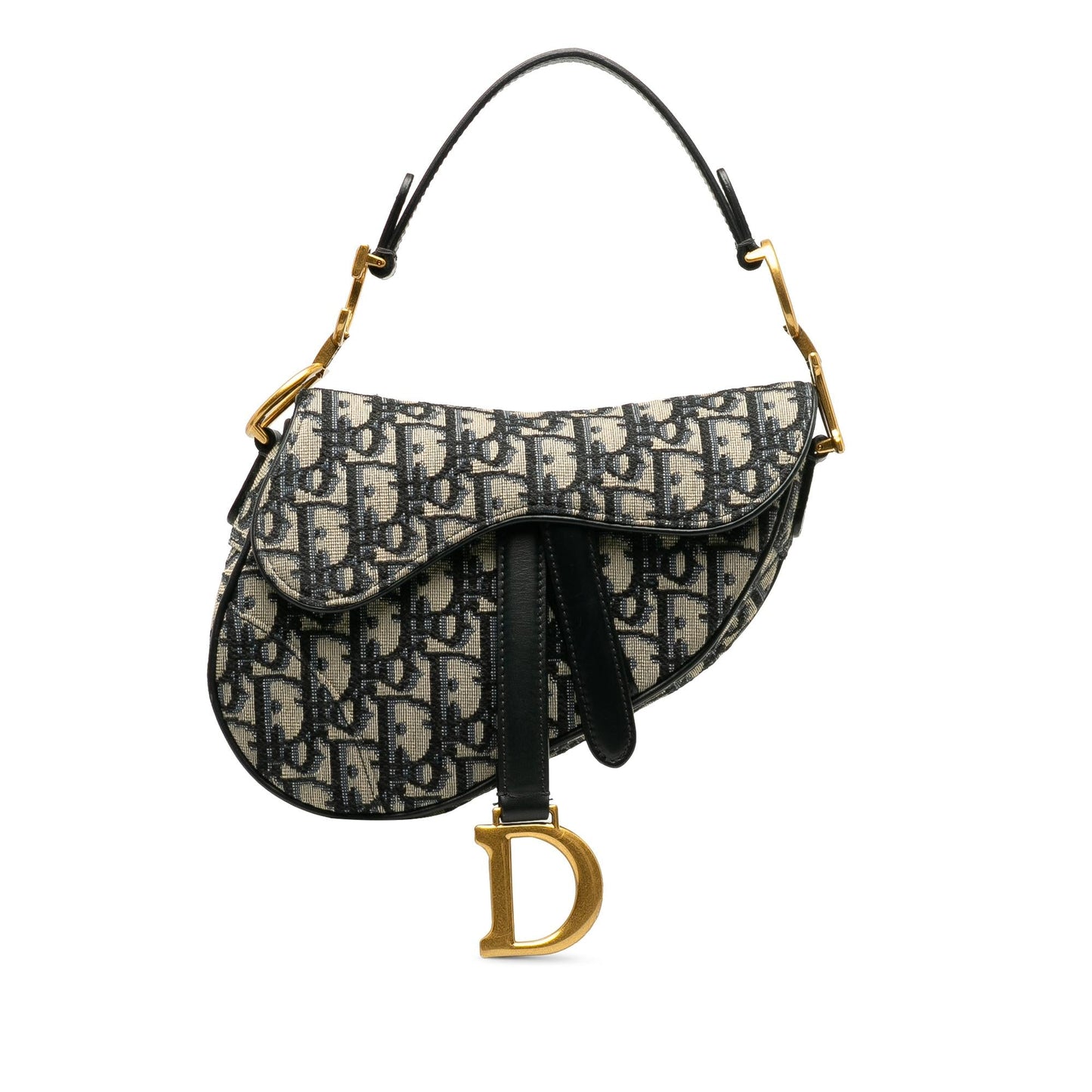 Dior Mini Oblique Canvas Saddle Bag (SHG-FZEmj0)