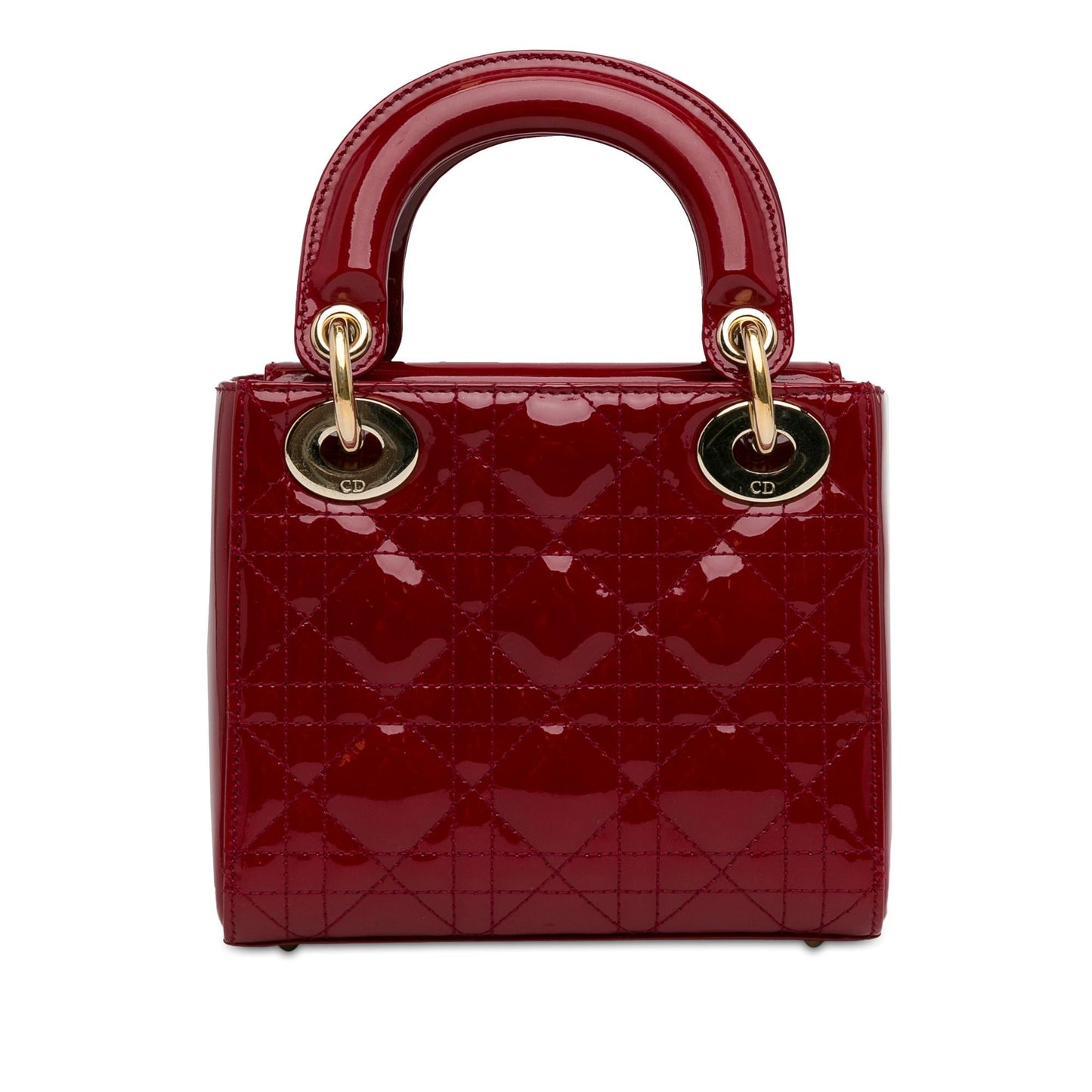 Dior Mini Patent Cannage Lady Dior (SHG-tnziLP)