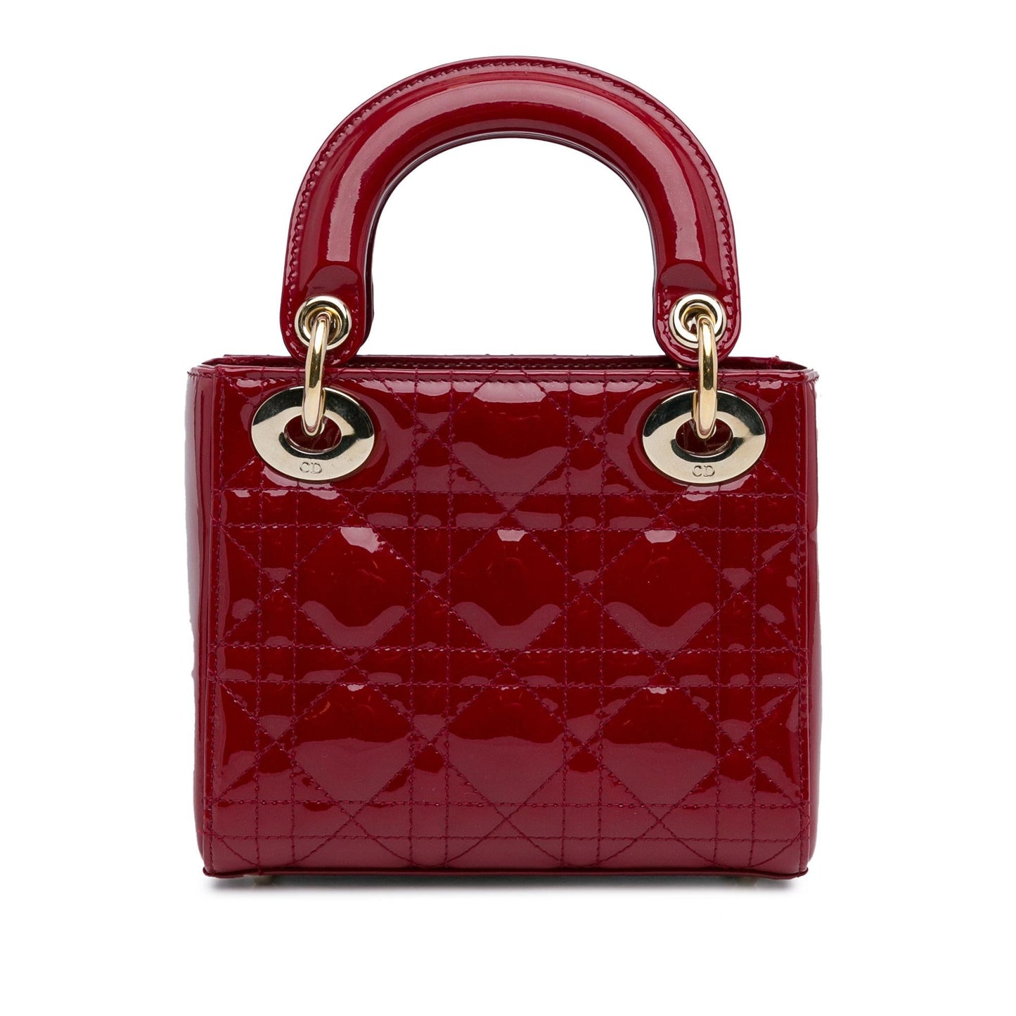 Dior Mini Patent Cannage Lady Dior (SHG-5cWfM7)