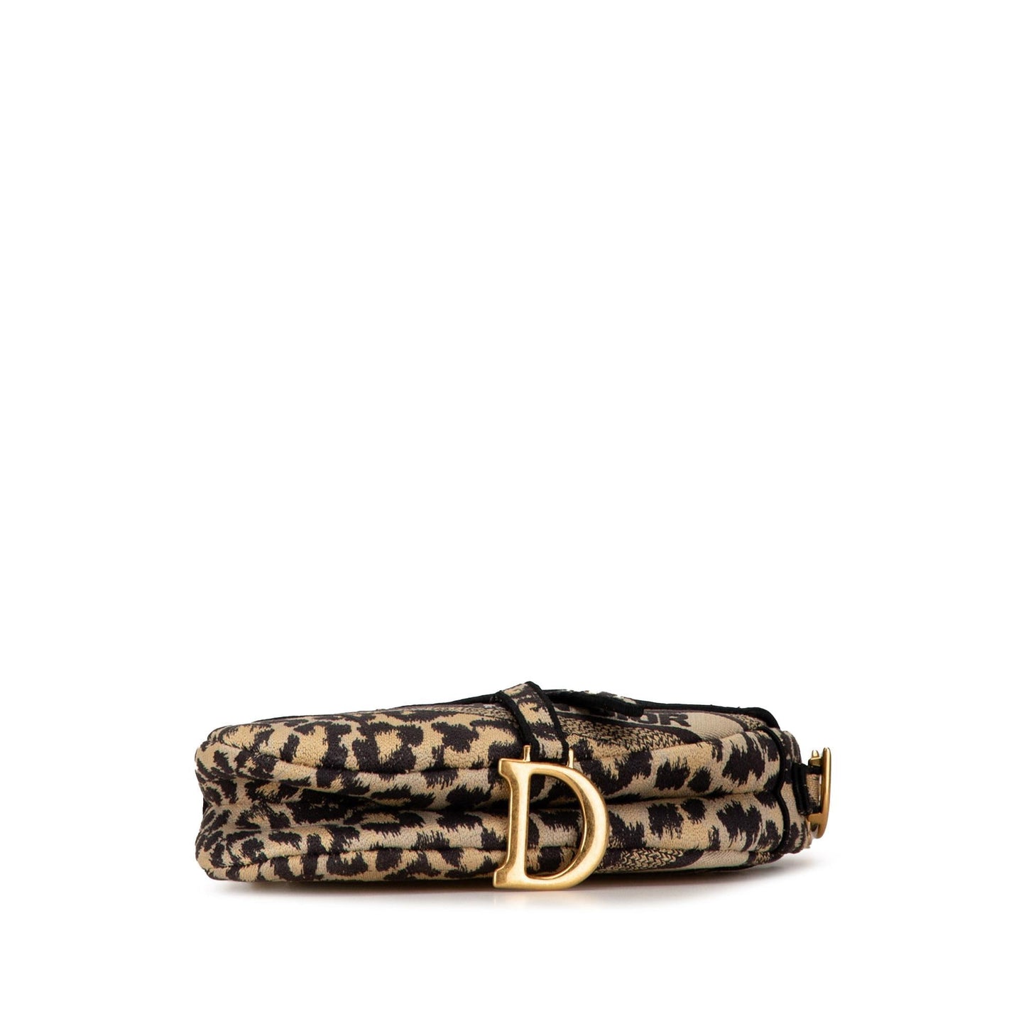 Dior Mizza Embroidered Canvas Saddle Bag (SHG-A8D2SN)