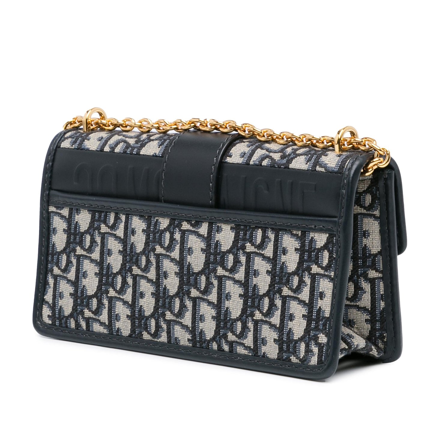 Dior Oblique 30 Montaigne East West Bag with Chain (SHG-Aqam3m)