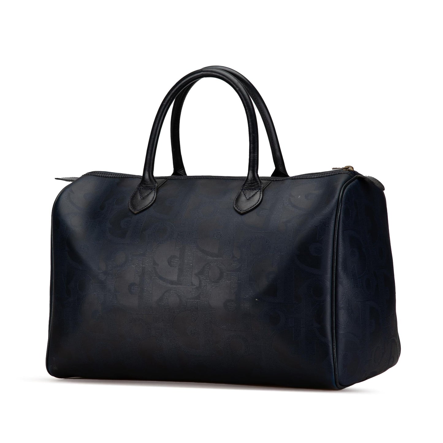 Dior Oblique Coated Canvas Boston Bag (SHG-yKYS8X)