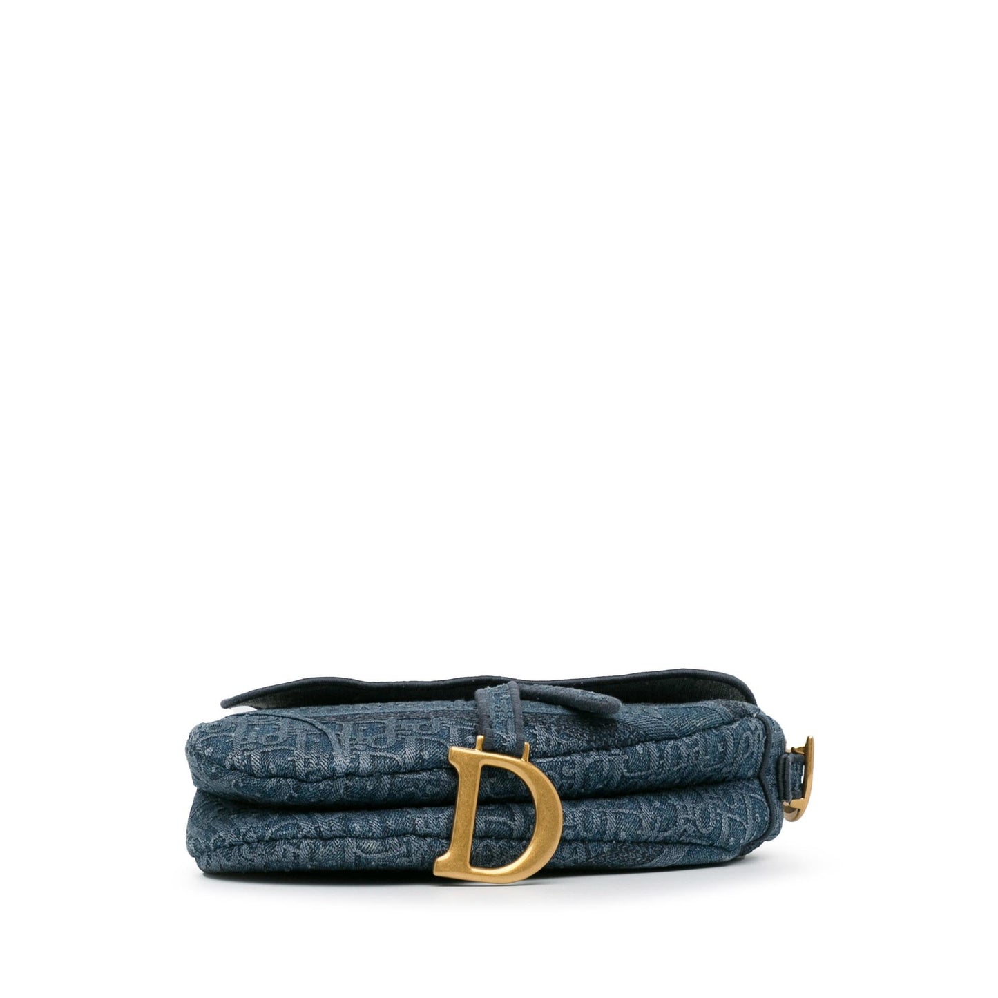 Dior Oblique Denim Saddle Bag (SHG-2rS5TK)