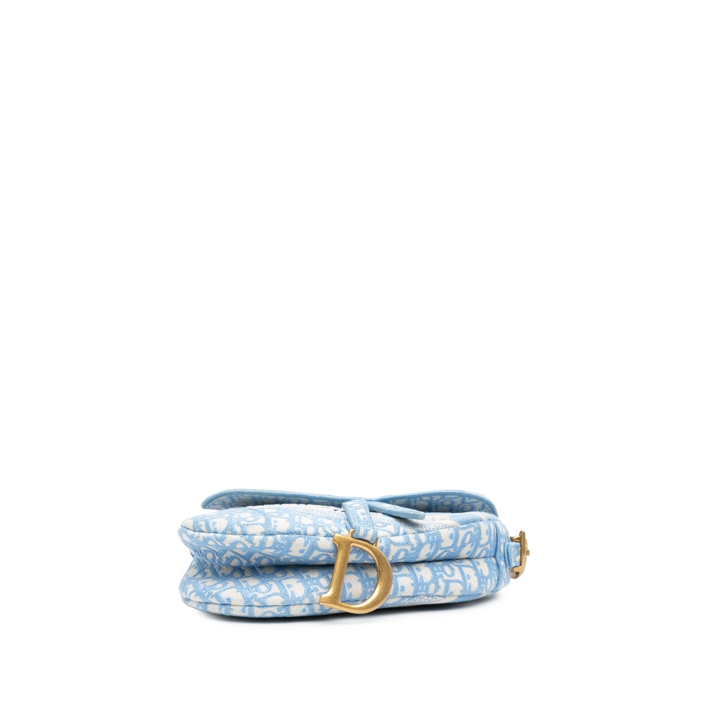Dior Oblique Embroidered Canvas Saddle Bag (SHG-G09pqV)