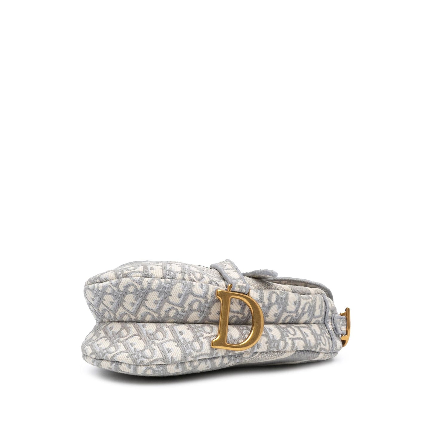 Dior Oblique Embroidered Canvas Saddle Bag (SHG-0galkT)