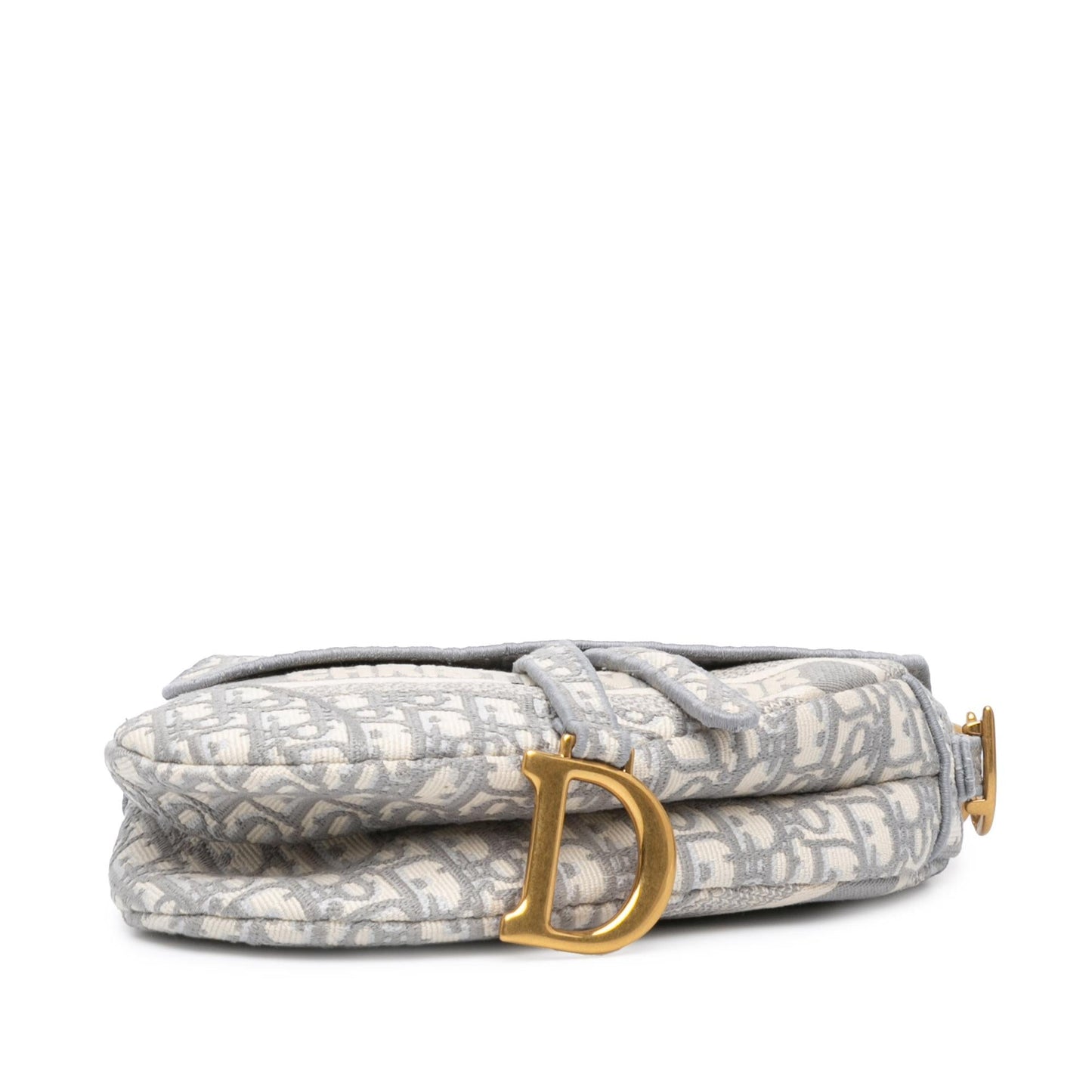 Dior Oblique Embroidered Canvas Saddle Bag (SHG-SCliWM)
