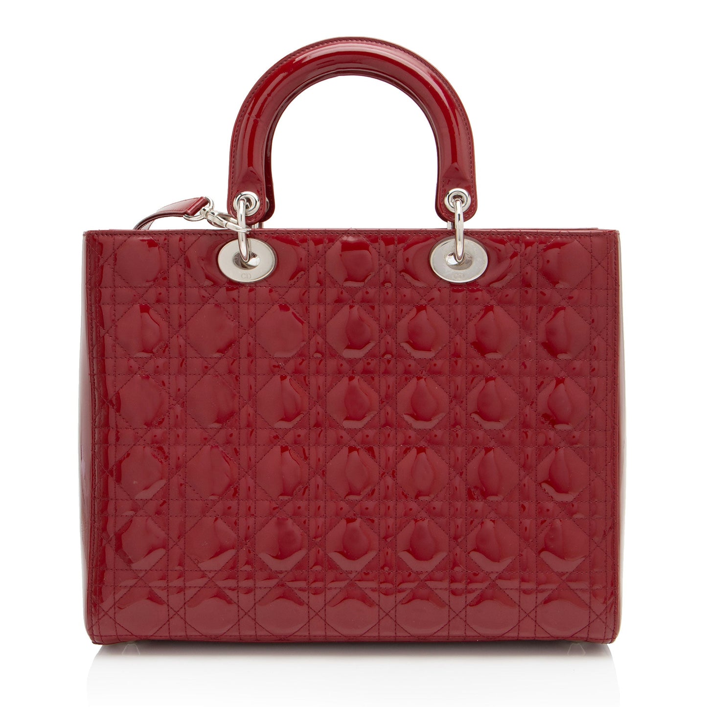 Dior Patent Leather Lady Dior Large Tote (SHF-Fee2T5)