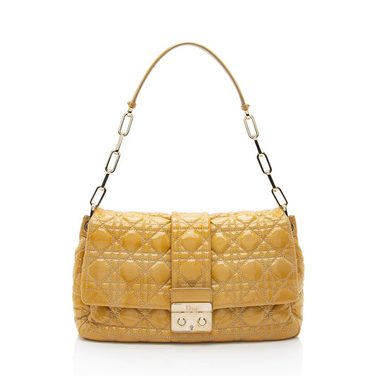Dior Patent Leather New Lock Flap Bag - FINAL SALE (SHF-feTpMG)