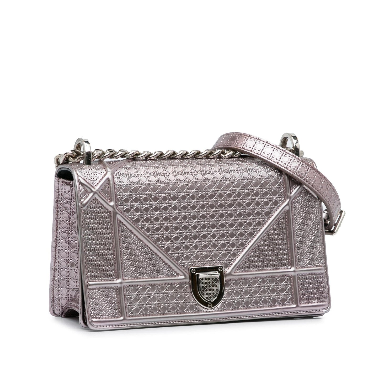 Dior Patent Microcannage Diorama Crossbody Bag (SHG-g7oTGV)