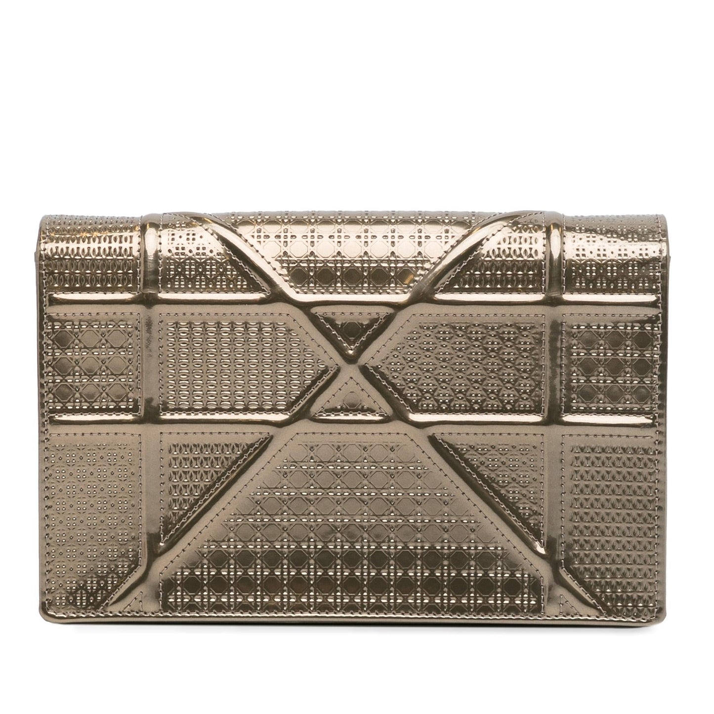 Dior Patent Microcannage Diorama Wallet on Chain (SHG-slLLNI)