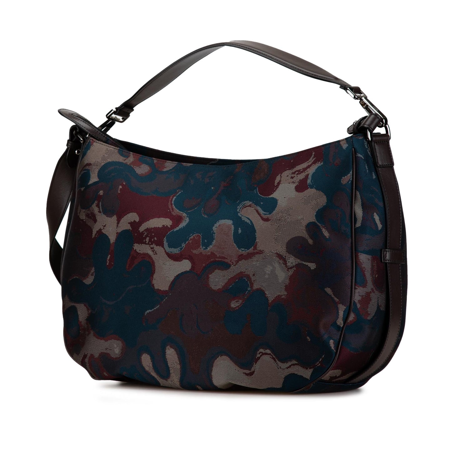Dior Peter Doig Canvas Camouflage Soft Saddle Bag (SHG-Cn70Uz)