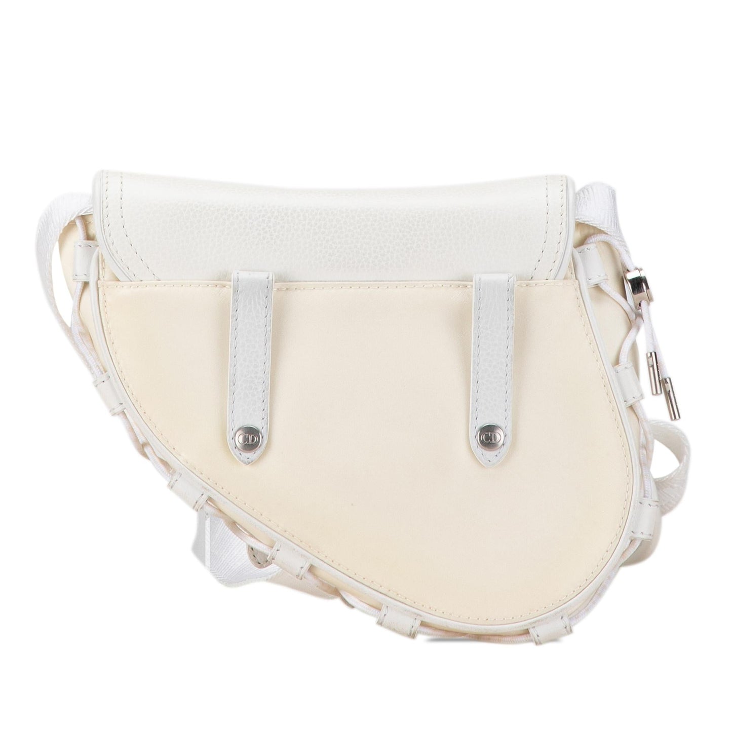 Dior Sacai Technical Fabric and Leather Saddle Bag (SHG-vlhouh)
