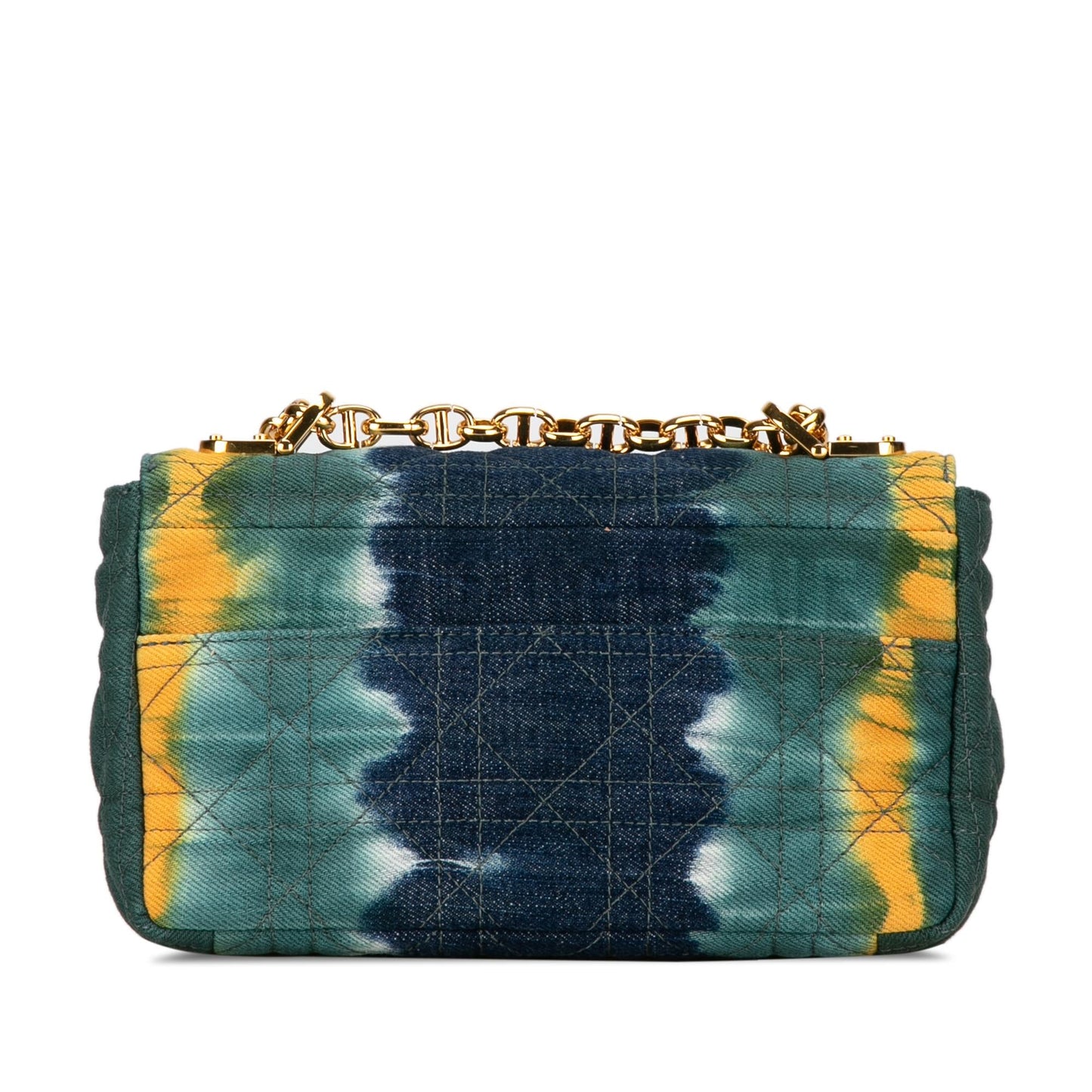 Dior Small Denim Tie-Dye Cannage Caro Bag (SHG-I4UK0n)
