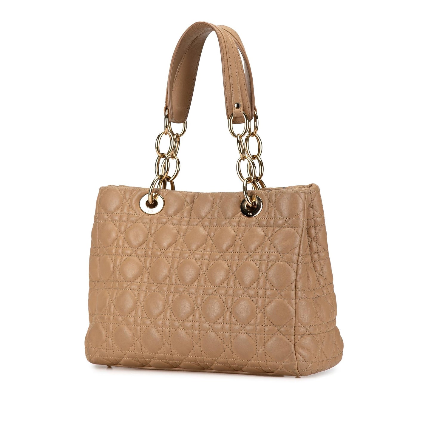 Dior Small Lambskin Cannage Dior Soft Shopping Tote (SHG-gPZGoA)