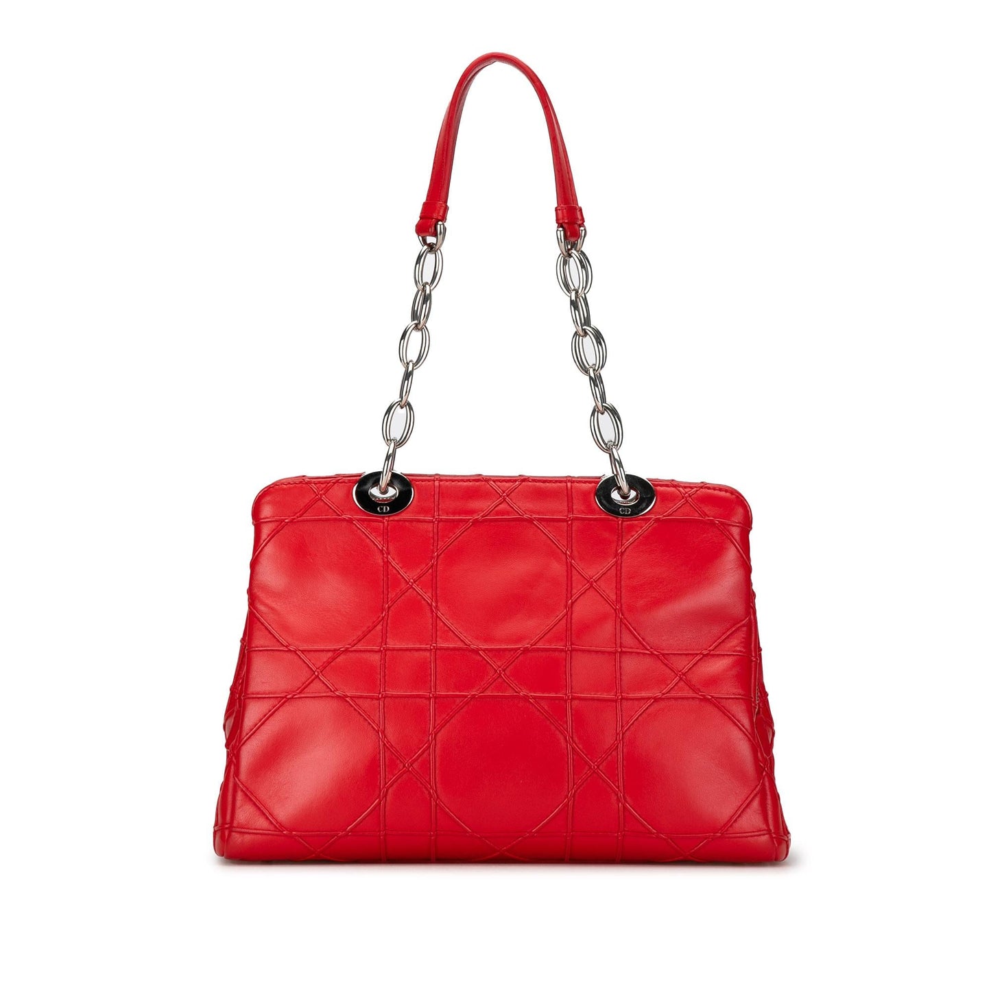 Dior Small Lambskin Cannage Soft Zip Shopping Tote (SHG-oVMMG5)