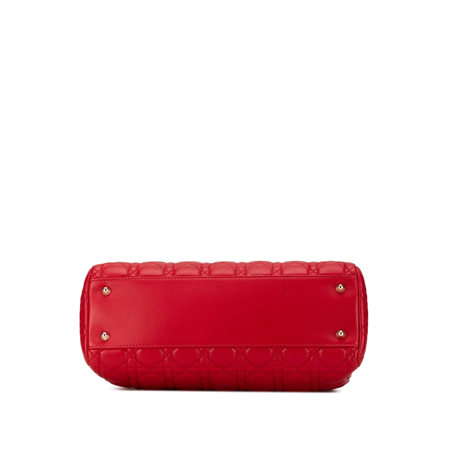 Dior Small Lambskin Cannage Soft Zipped Shopping Tote (SHG-AncejF)