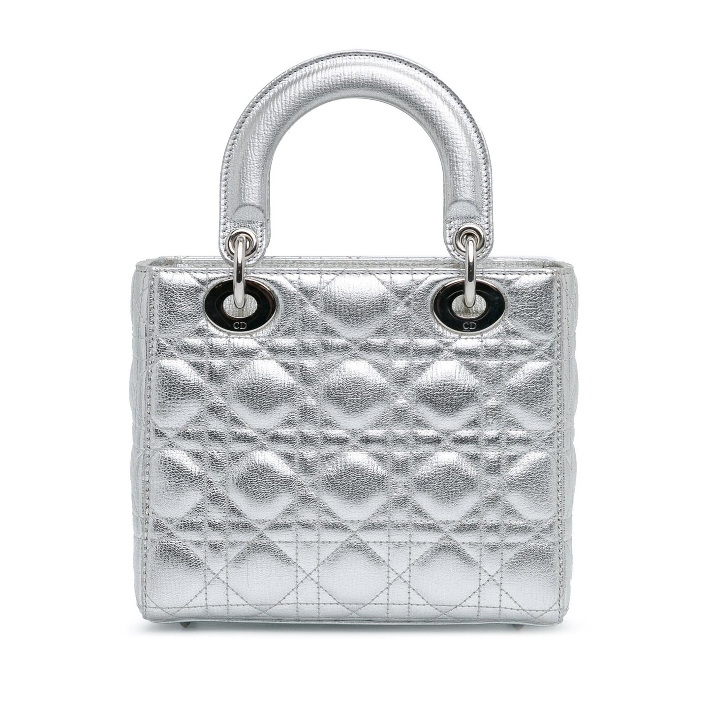 Dior Small Metallic Grained Calfskin Cannage Lucky Badges My Lady Dior (SHG-paWJgo)