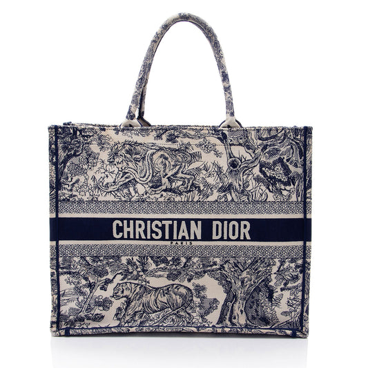 Dior Toile De Jouy Large Book Tote (SHF-WV5VSZ)
