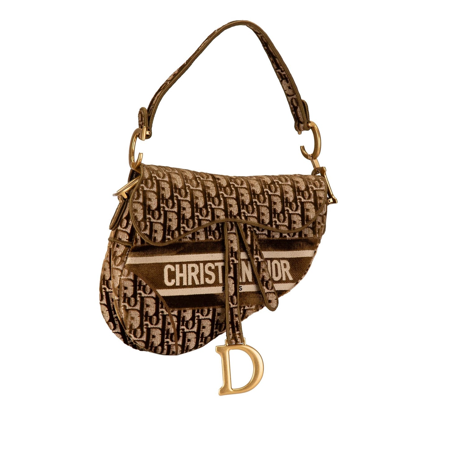 Dior Velvet Oblique Saddle Bag (SHG-9wMMOO)
