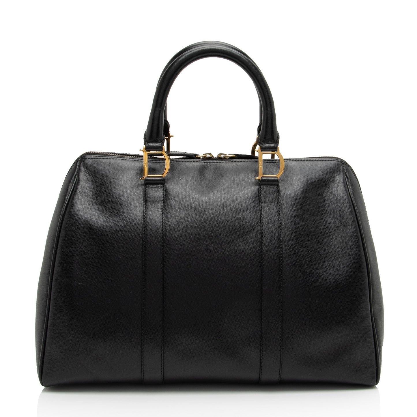 Dior Vintage Calfskin Large Bowling Bag (SHF-h21sh0)