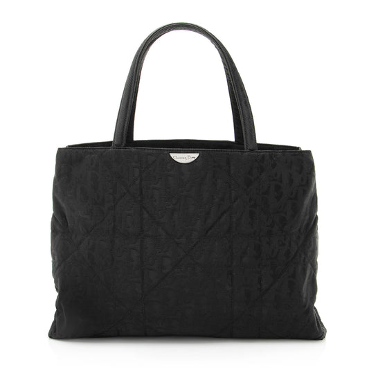 Dior Vintage Nylon Cannage Tote (SHF-o2ck8h)
