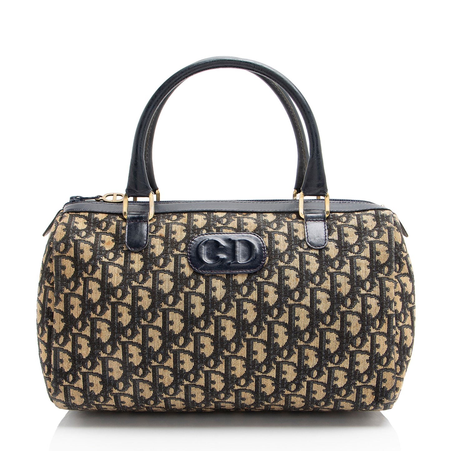 Dior Vintage Oblique Boston Bag - FINAL SALE (SHF-FFwcwW)