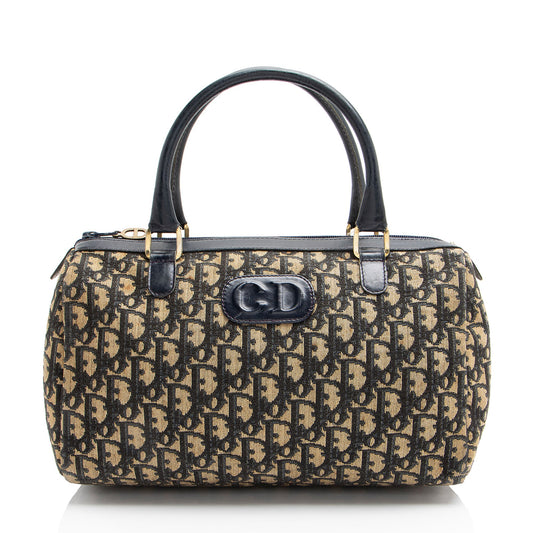 Dior Vintage Oblique Boston Bag - FINAL SALE (SHF-FFwcwW)
