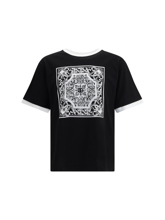 Dolce & Gabbana Men Baroque Print T-Shirt