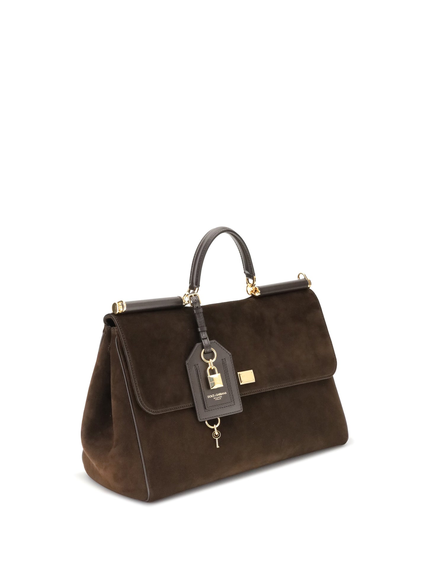 Dolce & Gabbana Women Sicily Suede Handbag