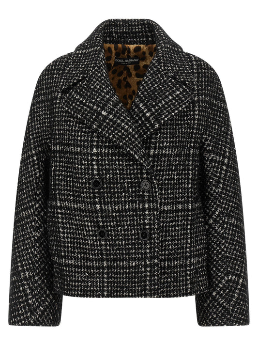 Dolce & Gabbana Women Houndstooth Coat