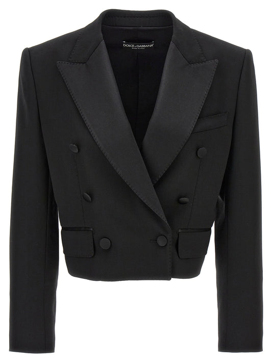 Dolce & Gabbana Women 'Tuxedo' Crop Blazer