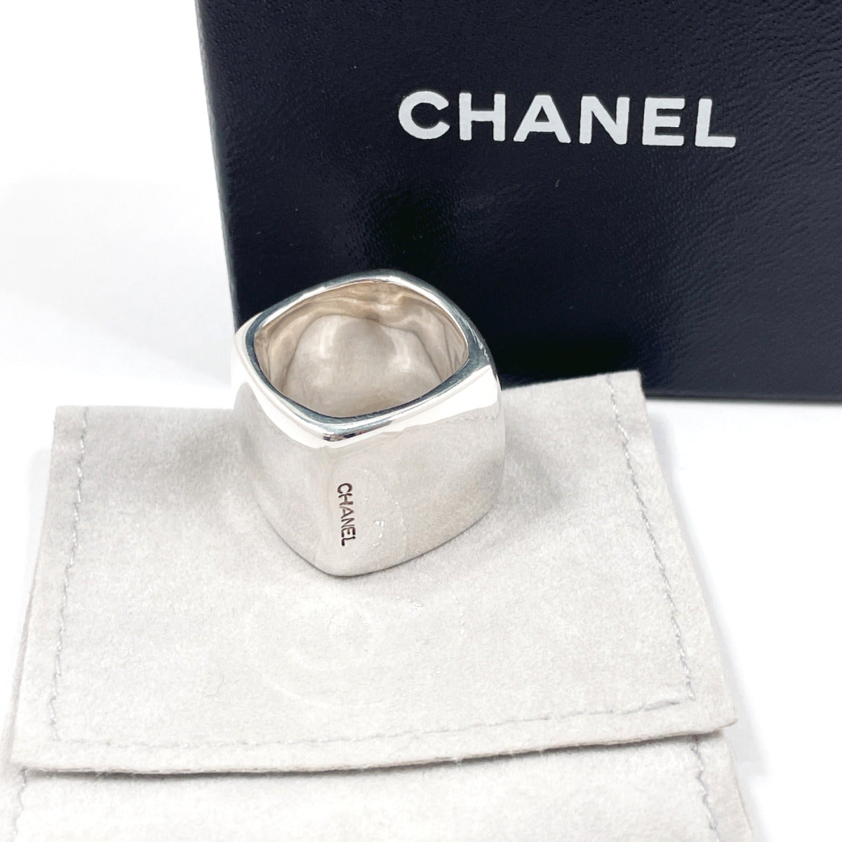 Chanel Silver 925 Square Ring