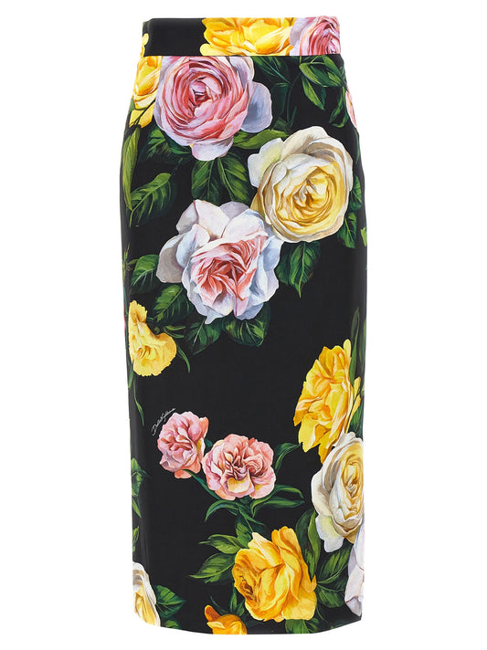 Dolce & Gabbana Women Floral Longuette Skirt