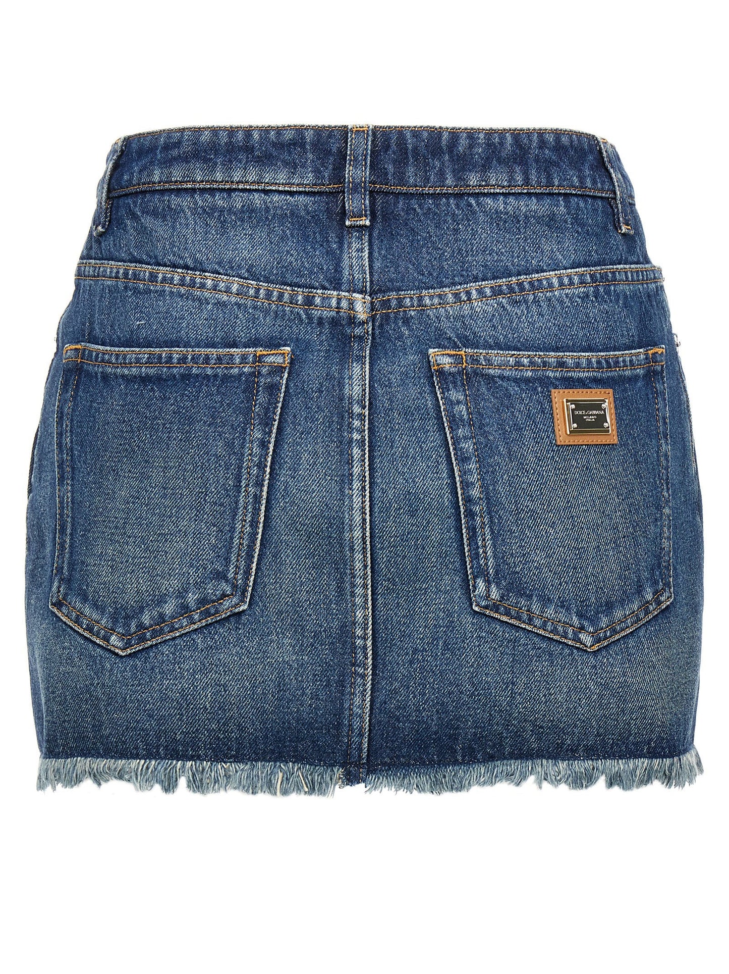 Dolce & Gabbana Women Denim Mini Skirt