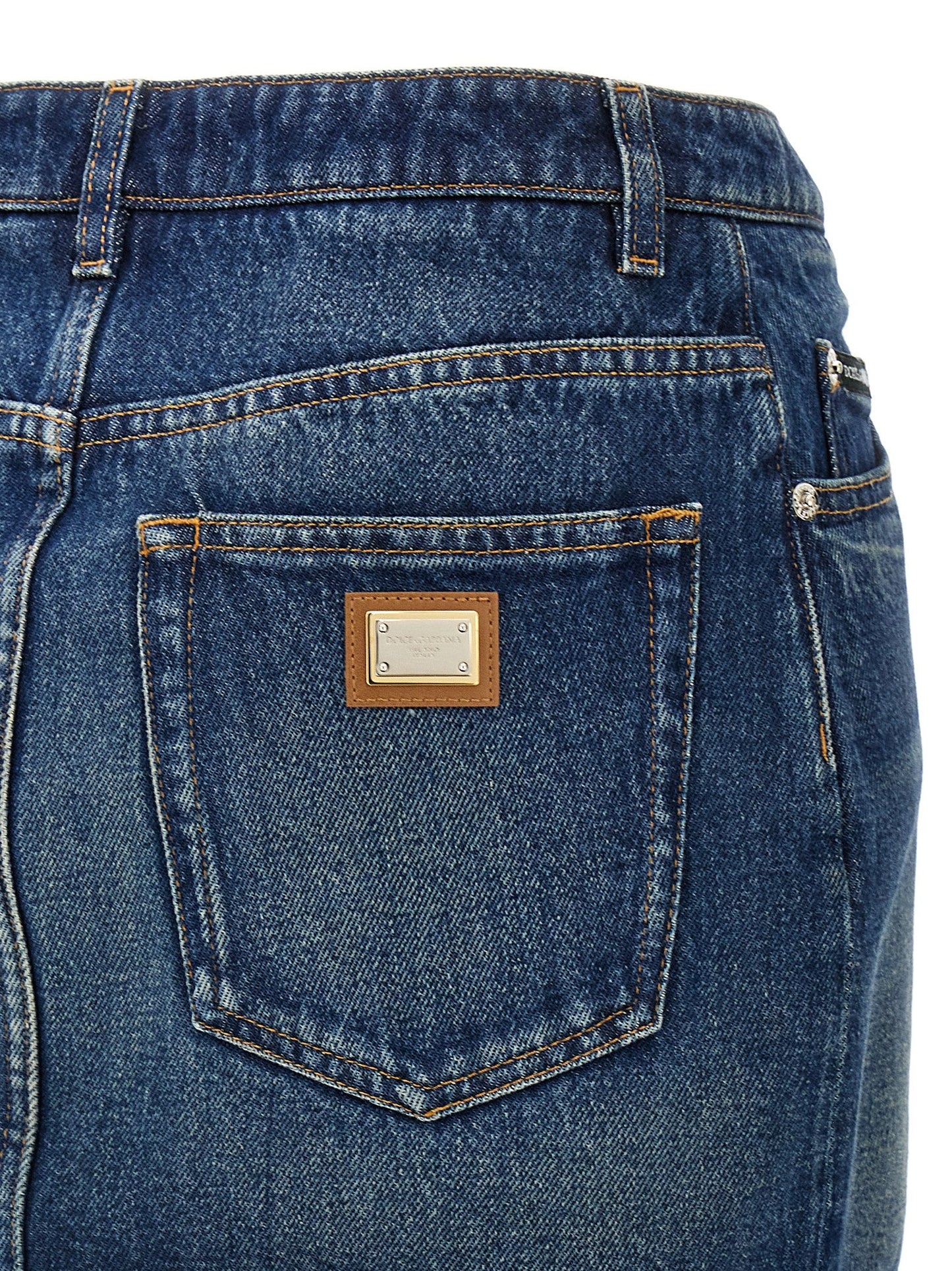 Dolce & Gabbana Women Denim Mini Skirt