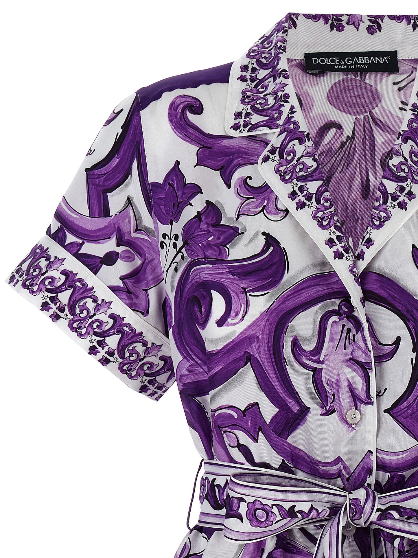 Dolce & Gabbana Women 'Maiolica' Print Pajama Shirt